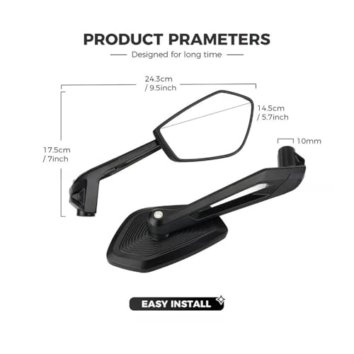 Espejo retrovisor moto antirreflejos para BMW R1250GS ADV 3