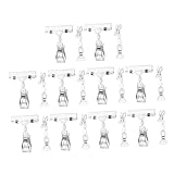 OSOLADY 20St Regalclip Aufkleber Stand Aufhänger Konzession tischnummernhalter verkaufsdisplay Kleiderständer-Schilderhalter Tisch Menüständer neues Material Transparent