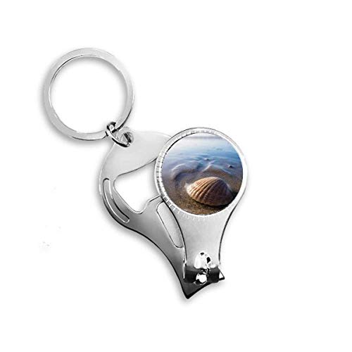 Ocean Water Shell Science Nature Picture Nail Nipper Ring Key Chain Bottle Opener Clipper