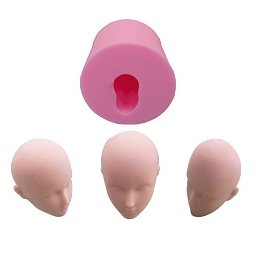 Wyd 3D Face Fondant Mermaid Silicone Mold,Handmade Soap Mold,Cake Mold Decorating,Fondant Baking Mold #TOP23