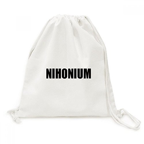 Sac à dos en toile à cordon chimie Nihonium DIYthinker de voyage