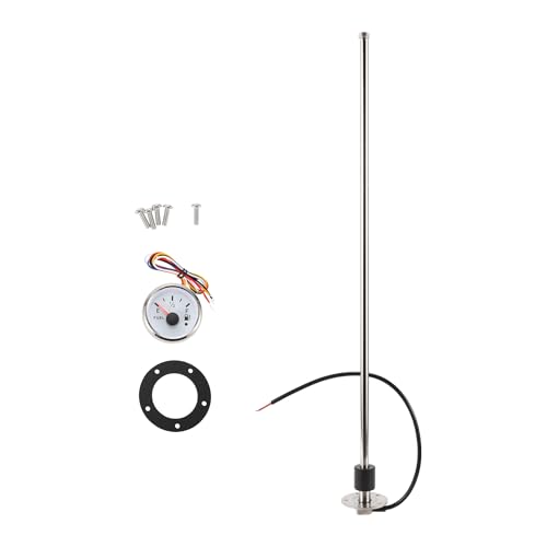 A ABSOPRO Kit De Unidad Y Medidor De Combustible De 686mm 27' Para Tanque De Combustible De Barco Sensor De Nivel Para Barco Coche Camión Rv