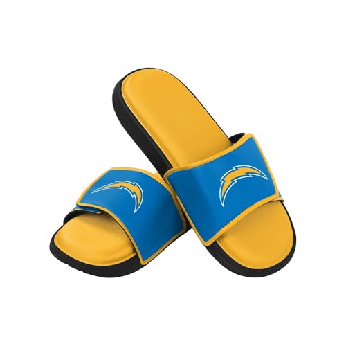 FOCO Mens NFL Team Logo Sport Shower Gel Slide Flip Flop Sandals