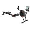 YOSUDA R2 Rowing Machine for Home, Professional Adjustable Air Resistance Rower Machines with Self-Powered Monitor, 53.7” Row Rail, Ergonomic Comfort Seat, Easy Storage