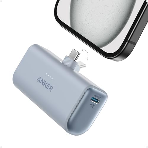 Anker Nano Power Bank,5,000mAh Portable Charger, Built-in USB-C Connector