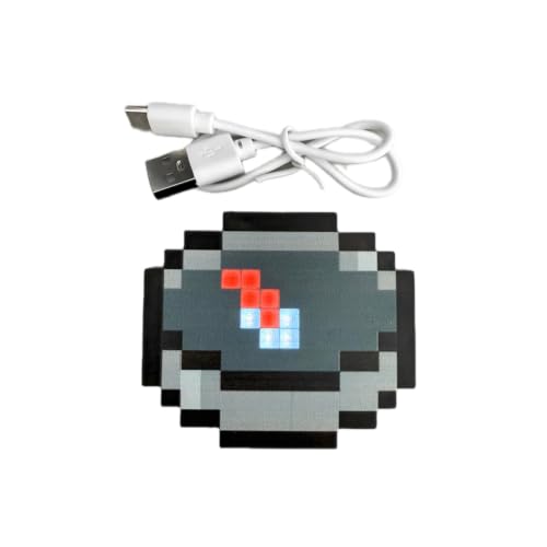 Brújula Pixel Art MC recargable con LED para juego de rol miniatura 1
