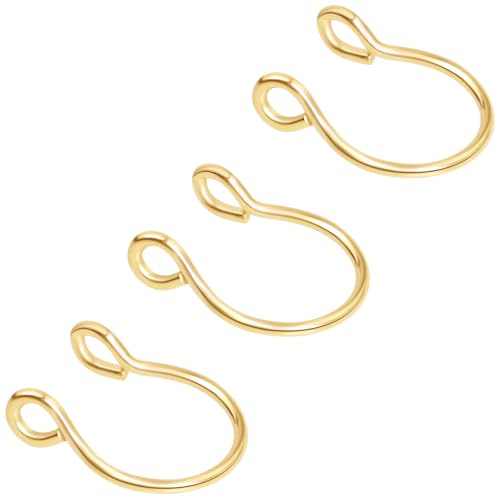 3 Pcs Faux Fake Nose Ring Piercing Septum Nose Rings for Women Men Fake Piercings Piercing Septum Jewelry 20 Gauge 20G Gold Surgical Steel Nose Ring Hoop Nose Rings Hoops for Women Men Nose Jewelry Hypoallergenic Faux Septum Piercing Stainless Steel Nose Cuffs Clip On Cute