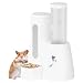 Hamster-Tränke Mit Halterung – Anti-Tropf-Wasserer Für Meerschweinchen – 2-in-1 Auto-Tränke Mit Futterbehälter – 300 Ml Futter + 125 Ml Wasser Für Hamster, Hase