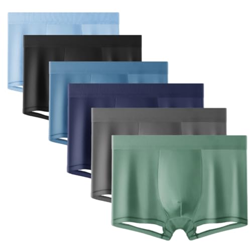 Ice Boxer Pro, Nuvellor Ultra Comfortable Premium Silk Underwear for men, Breathable Seamless Cooling Boxer Briefs