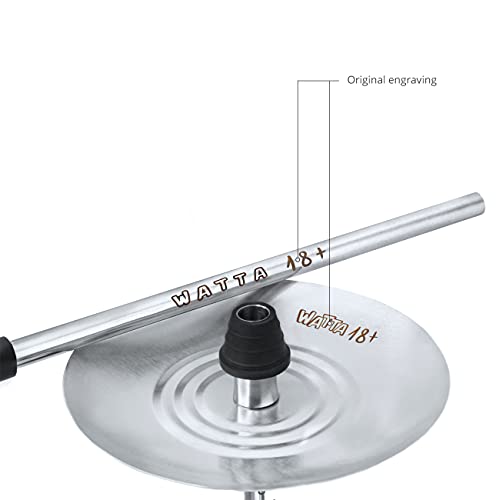 WattaKeeper Shisha Set: Wasserpfeife Komplettset Watta "18+" Mini Edelstahl, Silikon Köpfe, Glasbowl, Kohlezange, Mundstück, Schläuche, Knickschutzfeder, Dichtungsset, Hygienemundstücke WAT19B29 – Bild 8