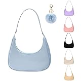 GONGKANGYUAN Umhängetasche Damen Handtasche, handtasche vintage, 90s Women's Shoulder Bag, Tasche Kleine Segeltuchtasche y2k Fashion Handtaschen für Frauen (Blau)
