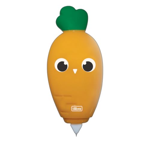 Tilibra - Corretivo em Fita Cenoura, Laranja, 5mmx6m