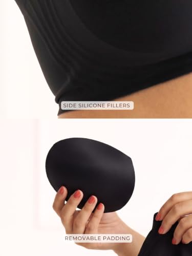 Image of Everyday Comfort Jelly Bra | Wire-Free Jelly Soft Technology with Side Silicone Fillers | Lightly Padded, Seamless Design with Wide Straps & Removable Pads | Breathable Everyday Bra for Women |