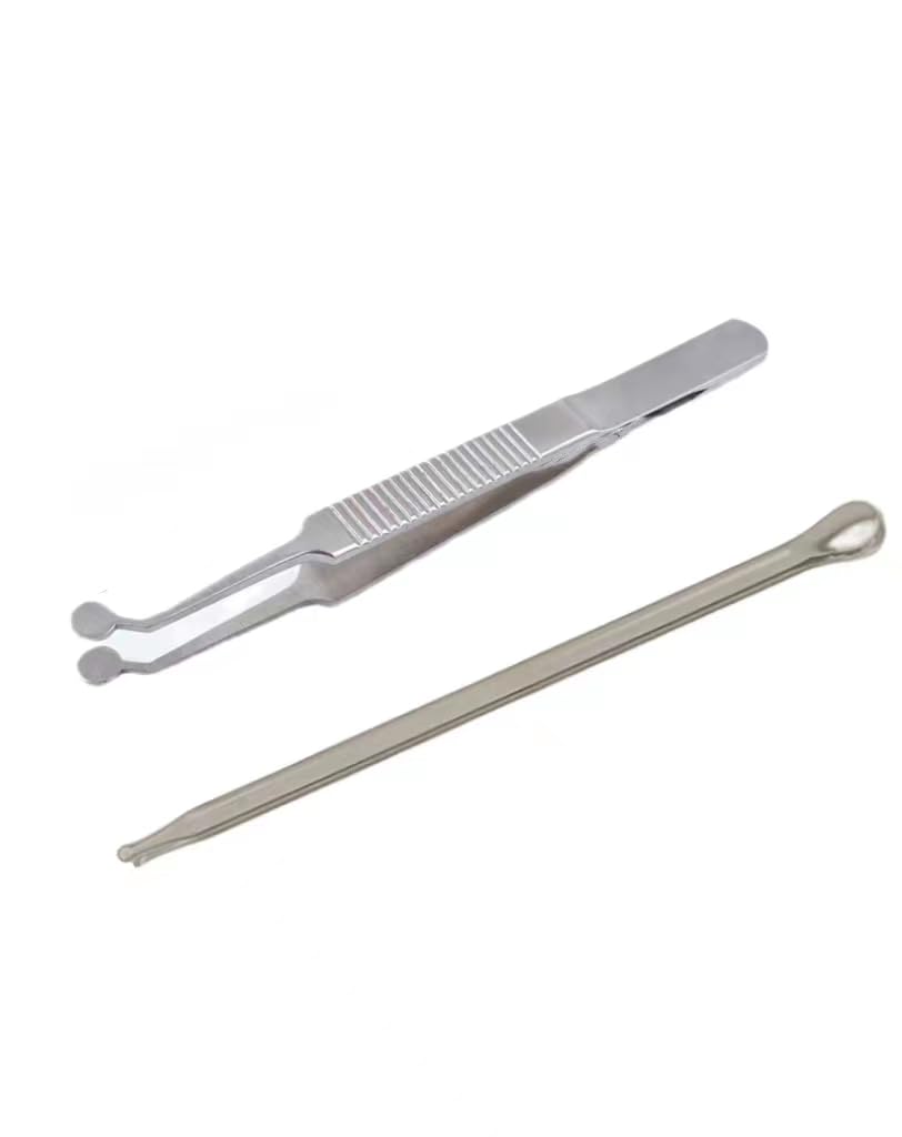 Titanium alloy Eyelid Massage tweezers Meibomian gland Expressor Dry Eye Relief Eyelid Gland Care sterile Cleaning Kit Eye