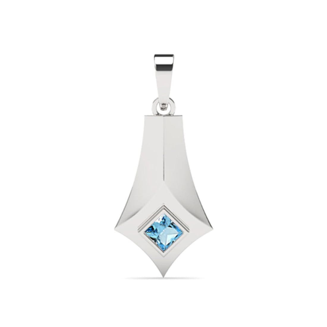 clara Pure 925 Sterling Silver Hagen Men Pendant Necklace | With or Without Chain | Gift for Men & Boys |Platinum Plated, Swiss Zircon-picture-39