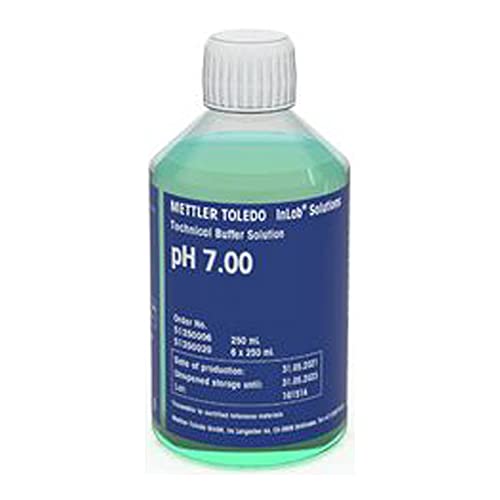 Mettler Toledo 51350006 Technical Buffer, pH 7.00, 250 mL Volume