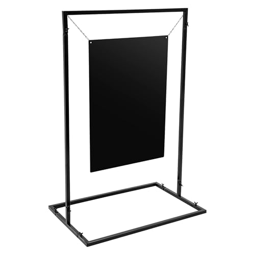 HuKaiL Panneau de bienvenue de mariage, support d'arc en métal amovible, avec chaînes de suspension, décoration de mariage, marque-places pour mariages, check-in, fêtes, 75 x 50 x 110 cm