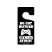 Honey Dew Gifts, Do Not Disturb Gamer at Play, Funny Gaming Room Door Knob Sign for Boys, 4 Inch by 9 Inch, Black, Gamer Chic Style, Man Cave Accessories, HDG-1643