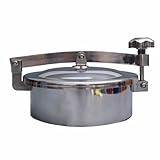 316L Stainless Steel Round Manway Manhole Cover - Quick Open Hand Hole for Industrial & Sanitary Use, Sizes 159mm to 400mm(300mm)