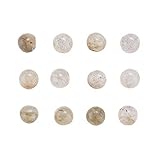  LiQunSweet Lot de 100 petits cabochons en labradorite semi-précieuse de 4 mm à dos plat, forme ronde, pour bijoux, boucles d\'oreilles, bracelets, colliers - 4 x 1,5 mm