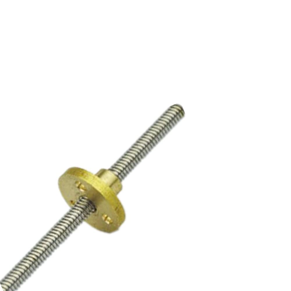 Lysee 3D Printer Parts & Accessories - DuoWeiSi T5 Lead Screw with nut 250mm Length Pitch 1mm Lead 2mm 5mm Diameter Stainless Steel for CNC 3D Printer Reprap SG008