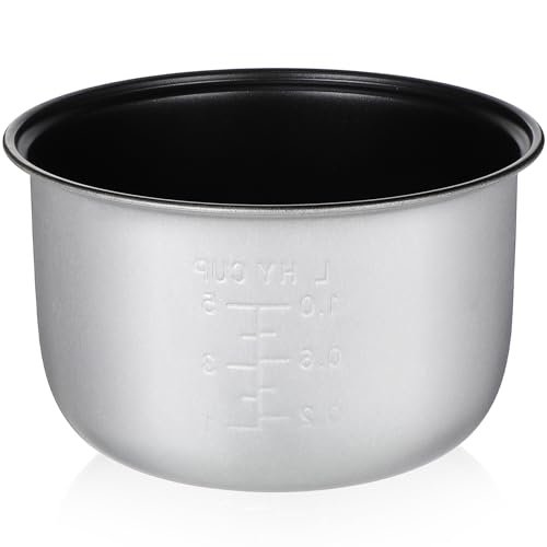 VANZACK Olla Interior para Arrocera Eléctrica Antiadherente de Aleación Resistente y Multiuso con Escala para Cocinar Arroz Repuesto para Olla de Cocina Doméstica Apta para Hacer Pasteles