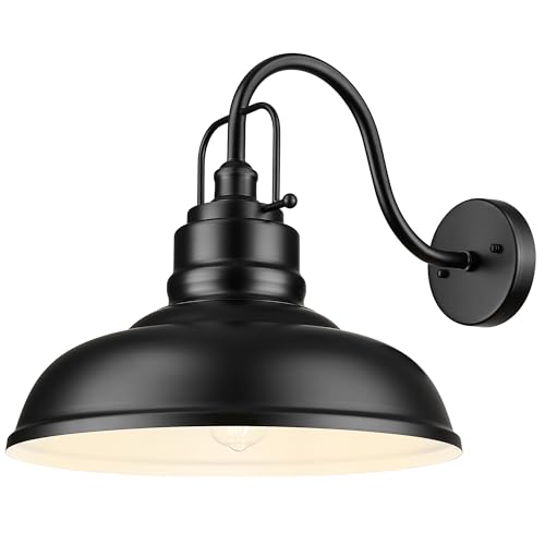 Image of zeyu Black Barn Light, Modern Outdoor Wall Light Fixtures, Barn Light for Garden Garage, Matte Black Finish, 016-1BL BK