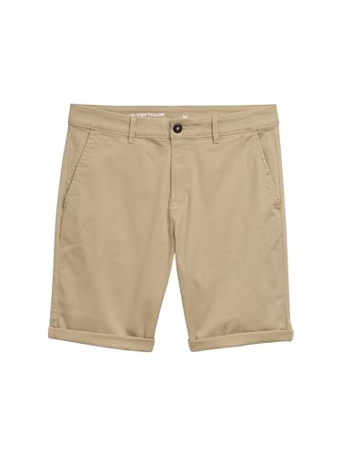 TOM TAILOR Cargo Shorts mit Taschen, beige Triangle Print, 33 – Ansicht 4