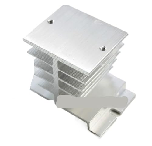 Relé de estado sólido SSR con disipador de calor blanco para control eléctrico industrial