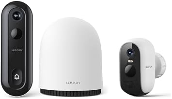 WUUK Battery Doorbell Camera and Outdoor Security Camera Bundle