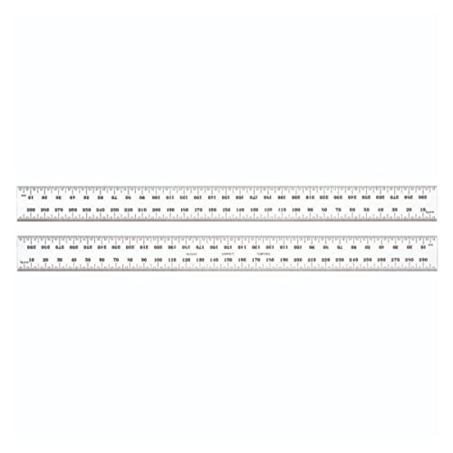 Regla Starrett C635-1000 con escala milimétrica nítida grabada en acero de alta resistencia