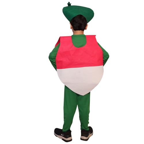 Image of Kaku Fancy Dresses Fruit and Vegetable Costume Paper Cutout with Cap For Kids | Healthy Food Costume For Boys & Girls (Tracksuit Not Included)