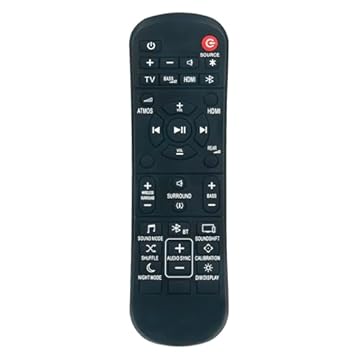 Controle remoto substituído adequado para alto-falantes JBL Bar 5.1 canais 4K Ultra HD Soundbar Surround JBLBAR51BLKAM JBL2GBAR51IMBLKAM