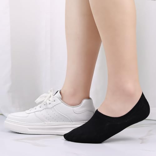 Womens No Show Socks Cotton Low Cut Non Slip Casual Invisible Loafer Liner Socks4