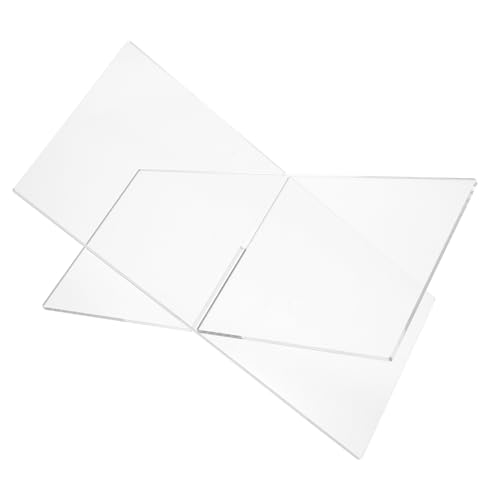 OSALADI 1Set Acrylic Recipe Book Display Stand Transparent Holder Thick for Kitchen Magazines Textbooks Cookbooks Stylish and Book Stand for Organized