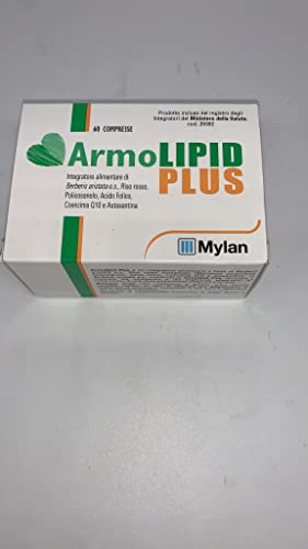 Mylan ArmoLipid Plus Integratore Alimentare con Riso Rosso, 60 Compresse