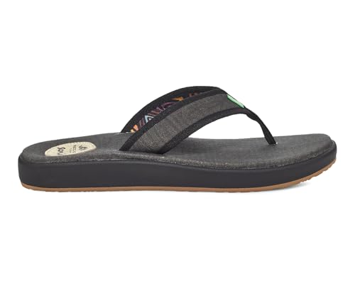 Sanuk Furreal ST X Pacific Pride Sandales Mosaïque Noir Finition Premium
