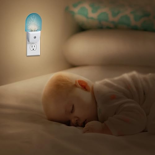 Image of Water Lotus Night Light, Night Lights Plug Into Wall Decor Home Indoor Stairway Kitchen Corridor Boys Girls Women Men Room Gifts