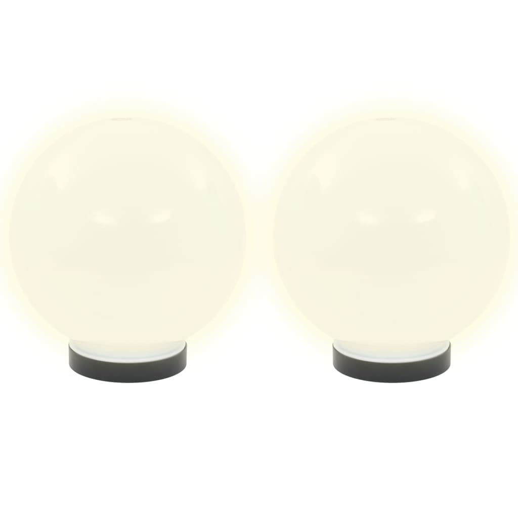 Wakects LED-Kugellampen, 2 Stück 20 cm, große LED-Gartenkugel, Beleuchtung für Außenbereich, dekorative Lichter für Garten, Rasen