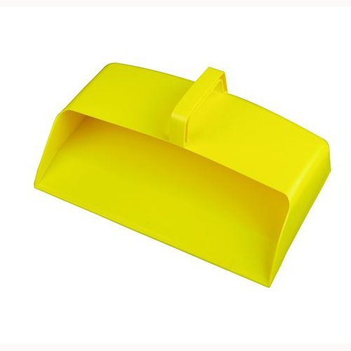 The Hill Brush HN069-Y Plastic Semi-enclosed Dustpan, 180 mm Width x 300 mm Length, Yellow