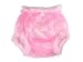 Haian Adult Incontinence Pull-on Plastic Pants Lace Panties with White Lace (Large, Transparent Pink)
