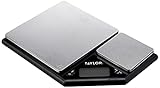 balanza digital 5 kg FÁCIL DE USAR: Mide alimentos secos y líquidos con mucha precisión en su pantalla LCD de fácil lectura. Puedes usar diferentes medidas: lb, oz, g, fl oz y ml