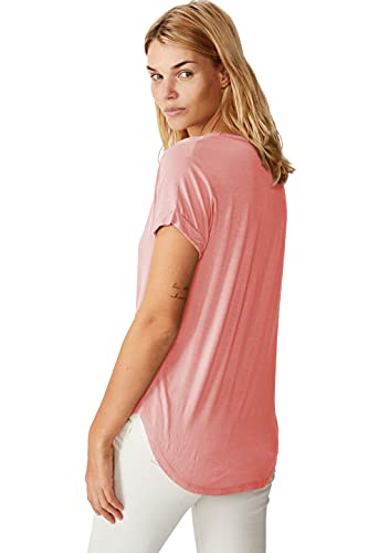 Image of Fabricorn Combo of Three Cotton V-Neck Up Down Short Sleeve Tshirt for Women (Pack of 3)