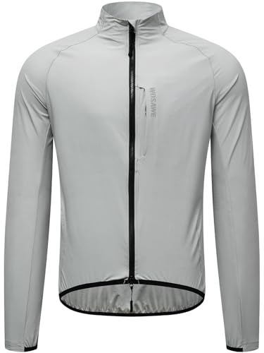 WOSAWE Windproof Cycling Jacket with Reflective Zipper