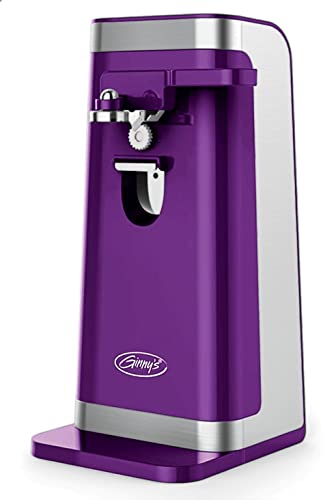 Montgomery Ward Ginny's Purple Punch 50W Electric Can Opener with Stainless Steel Blade and Knife Sharpener (Purple Punch)