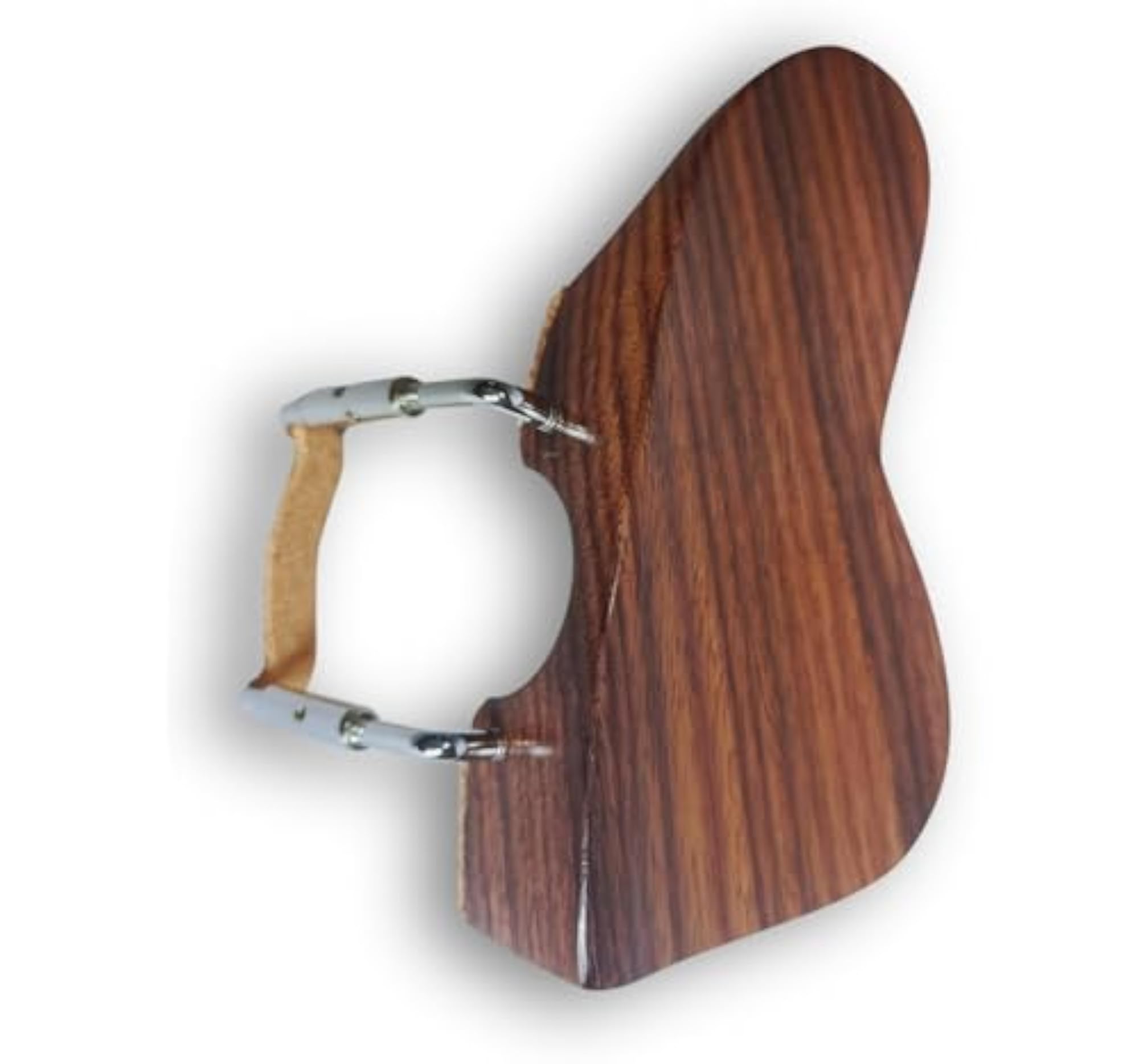 Violin Berber Chinrest in Rosewood with Chromium Brackets