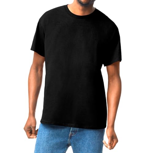 T-shirt 100 % coton épais noir G500 taille L idéal pour un look streetwear