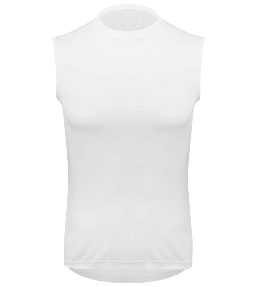 AERO|TECH|DESIGNS | Men's Honeycomb Sleeveless Base Layer | 4X-Large | White