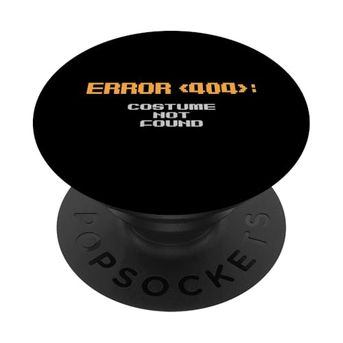 Error 404 Disfraz no encontrado divertido programador de Halloween PopSockets PopGrip Intercambiable