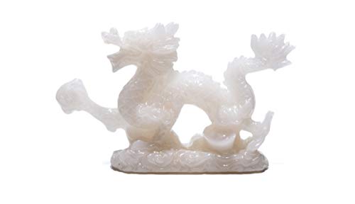 Figura Decorativa Dragón Blanco Feng Shui 4 in miniatura 2